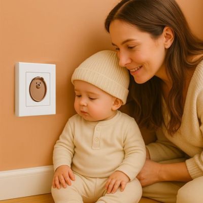 cache prise murale pour la securite de bebe