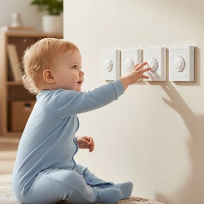 Cache prise securite bebe