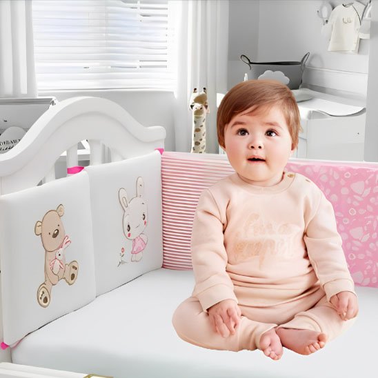 tour de lit bebe lustre doux reveil
