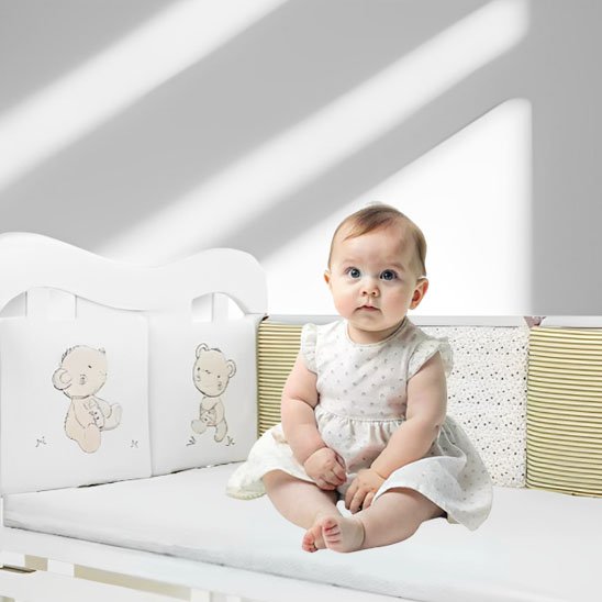 tour de lit bebe lustre securite maximale